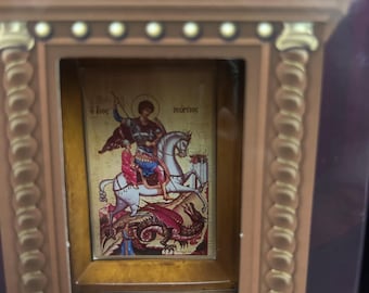 Iconostasio ortodoxo Decoración del templo de San Jorge Regalos cristianos