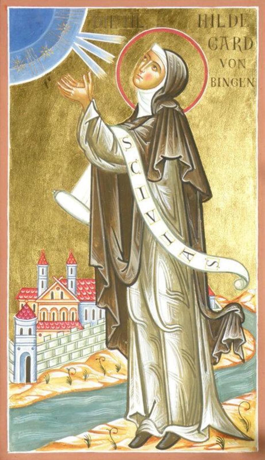 Saint Hildegard Icon Orthodox Icons Greek Orthodox Byzantine Icon ...