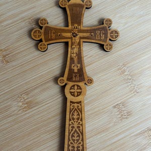 Wooden wall cross and blessing, Church cross, Cross of Lord Jesus Christ, Christian Orthodox сross, Cross for home, Temple cross, Cross wall