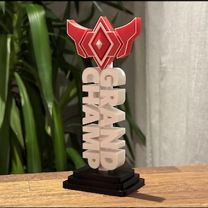 3D Printed Rocket League Grand Champion Trophy