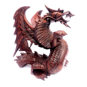 Wooden Dragon Sculpture | Dragon Wood Sculpture