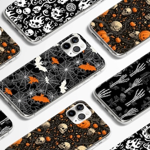 Gruselige Handyhülle Halloween abdeckung für iPhone 16 15 14 13 12 11 XR Pro Max Plus/Samsung/google Pixel von Cool Case World