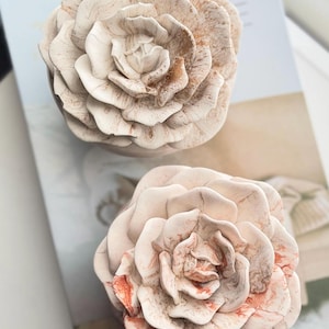 Rose Trinket Box: Handmade Floral Jewellery Storage, Christening /Wedding Gift with candle option