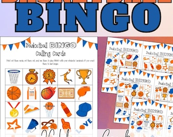 March Basketball Madness BINGO Cards Activity Classroom BINGO Game Printable BINGO Sheets March Basketball Madness Classroom Game