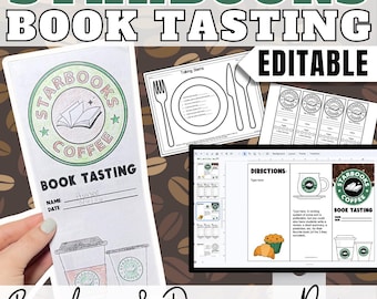Starbooks Coffee Classroom Decor Book Tasting Trifold Brochure Handout Discussion Page Starbooks Coffee Shop Theme Classroom Transformation