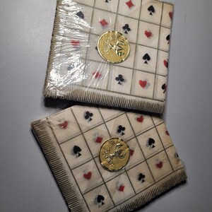 2 lots de serviettes en papier vintage très très anciennes 12 cm