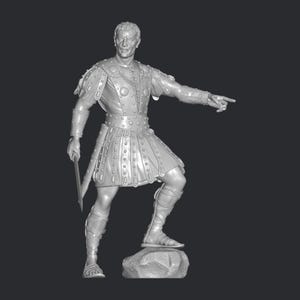 Cesare generale romano file stl stampa 3d, file di stampa 3d, supereroe in miniatura, gioco, cartone animato, action figure di fumetti, stampabili, decorativi