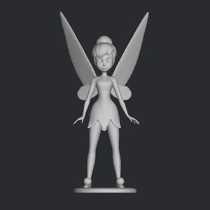Tinker Bell Statue Stl-Datei 3D-Druck, 3D-Druck-Datei, Miniatur, Superheld, Spiel, Cartoon, Comic Actionfigur, Printables, dekorativ