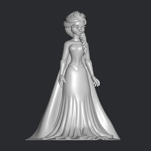 Princess Elsa from Frozen stl file 3d printing, 3d print file, miniature, super hero, game, comic, cartoon, action figure, printables, gift