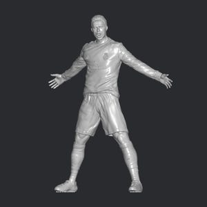 File stl per la celebrazione iconica del gol di Cristiano Ronaldo, stampa 3D, file di stampa 3D, miniatura, supereroe, gioco, cartone animato, personaggio dei fumetti, decorativo