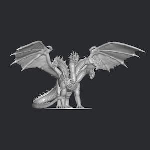 Antike Tiamat Stl-Datei 3D-Druck, 3D Druckdatei, Miniatur, Superheld, Spiel, Cartoon, Comic Actionfigur, Printables, dekorativ