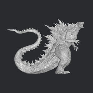 Furious Godzilla 3D Druck, 3D Druckdatei, Miniatur, Superheld, Spiel, Cartoon, Comic Actionfigur, Printables, dekorativ