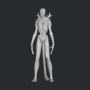 Shin Godzilla 5th form humanoidalny plik stl druk 3d, plik wydruku 3d, miniatura, superbohater, gra, kreskówka, figurka akcji, materiały do wydrukowania, kobold