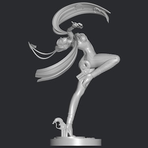 File stl Bayonetta stampa 3d, file di stampa 3d, supereroe in miniatura, gioco, cartone animato, action figure di fumetti, stampabili, decorativi, giocattoli