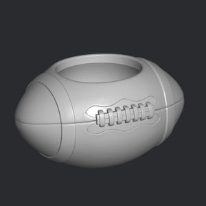 Vaso da fiori da football americano file stl stampa 3D, file di stampa 3D, miniatura di supereroe, gioco, cartone animato, action figure di fumetti, regalo decorativo