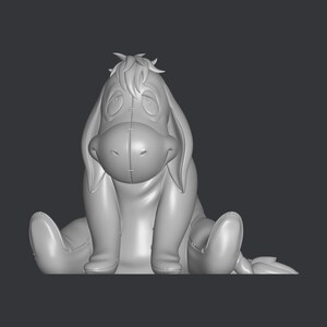 Eeyore Winnie The Pooh Stl-Datei 3d Druck, 3D Druck, 3d Stl, Superheld Figur, Spiel, Comic, Actionfigur, Miniatur, dekorativ
