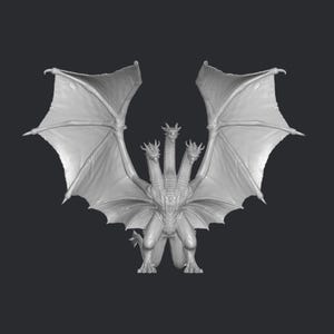 King Ghiborah 3D Druck, 3D Druck Datei, Miniatur, Superheld, Spiel, Cartoon, Comic Actionfigur, Printables, dekorativ