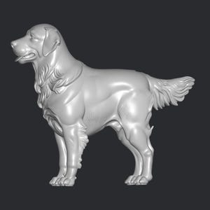 Golden dog figure stl file 3d printing, 3d print file, miniature, super hero, game, cartoon, comic, action figure, printables, decorative
