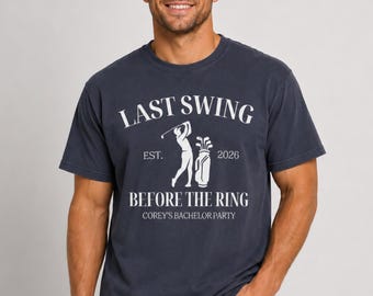 Golf Bachelor Party Shirts, Custom Golf Stag Do T Shirt, Personalized Groom Gift, Funny Groomsmen Tee, Comfort Colors Golf Bach Trip