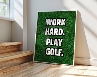 Golf Wall Art, Golf Poster, Golf Prints, Golf Gifts, Golf Decor,Fathers Day Golf, Golf Office Decor, Golf Gifts for women, Golf Gift for Men