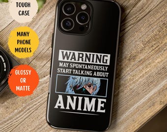 Anime Phone Case, Funny Otaku Gift, Anime Lover Christmas Gift, Tough Cover Manga Phone Case, Anime Lover Gifts, Gift for him or her