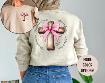 Sudadera cristiana, regalos católicos, regalos para chicas coquetas, ropa de calle cristiana, ropa con versículos bíblicos, sudadera con Jesús, atuendo de fe