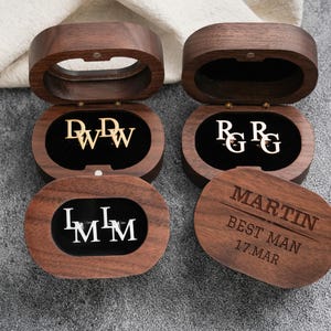 Personalized Groomsmen Cufflinks, Custom Initial Cufflinks, Groomsmen Gifts, Groomsmen Proposal, Best Man Gifts, Wedding Cufflinks For Groom