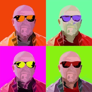 Custom POP Art Portrait in Marilyn Monroe's Style, Modern Art Decor, PNG JPG Files