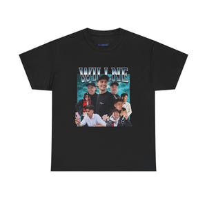 WillNE Retro Bootleg Graphic Boyfriend Style Tee