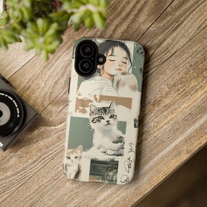 Funda para teléfono, diseño de tablero de estado de ánimo japonés, funda para iPhone/Samsung, envío gratuito, idea de regalo única, funda personalizable, teléfono inteligente protector
