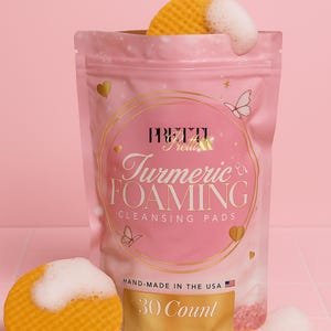 Kurkuma-Schaumstoff-Reinigungspads - 30 Stück