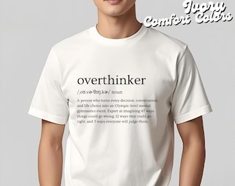 Overthinker Definition SVG/PNG Digital Download – Funny Dictionary Pronunciation Design for Shirt, Mug & Tote Gift Overthinkers Humor Gift