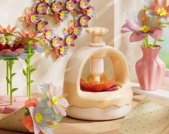 DIY Fabric Flower Bouquet Craft Kit: Kids Arts & Crafts Activity Set