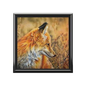 Bibelot souvenir Fox d’automne Boîte à bijoux / cadeaux sur le thème de l’amoureux du renard / cadeaux sur le thème des bois / Art par K’shia / cadeaux amoureux de la nature / Cadeaux d’art Fox