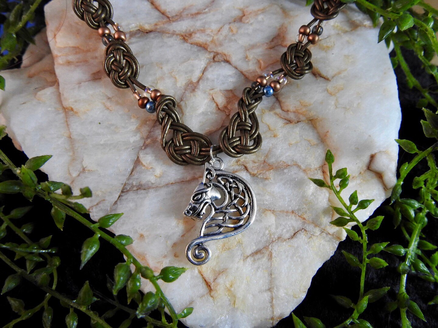 Lord of the Rings-rohan Inspired Pendant-leather Celtic Knot