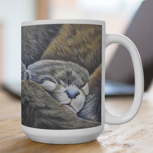 Otter  Mug-ceramic/Otter art by Kshia/gifts for animal lovers/ wildlife gifts/otter lover gift/ Nature lover gifts