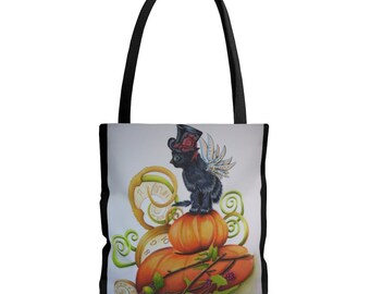 Steampunk Kitty Tote Bag/ steampunk gifts/ steampunk cat/ Steampunk kitty art bny K'shia