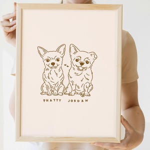 Pet Art Commission Custom Pet Drawing Custom Dog Portrait Custom Pet Portrait Dog Remembrance Gift Badly Drawn Dog Ugly Portrait Dog Gift