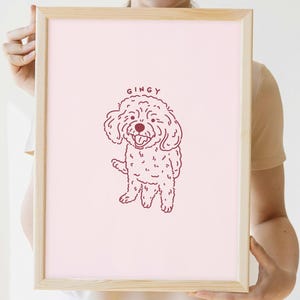 Custom Pet Drawing Custom Dog Portrait Custom Pet Portrait Pet Art Commission Dog Remembrance Gift Badly Drawn Dog Ugly Portrait Dog Gift