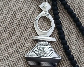 Collier Ancien En Argent Massif – Bijou Traditionnel – Occasion – Style Vintage