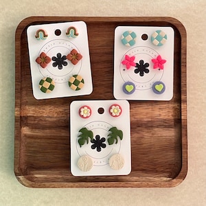 Assorted Stud Sets | Polymer Clay Earrings