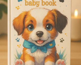 Entzückendes Welpen-Babybuch