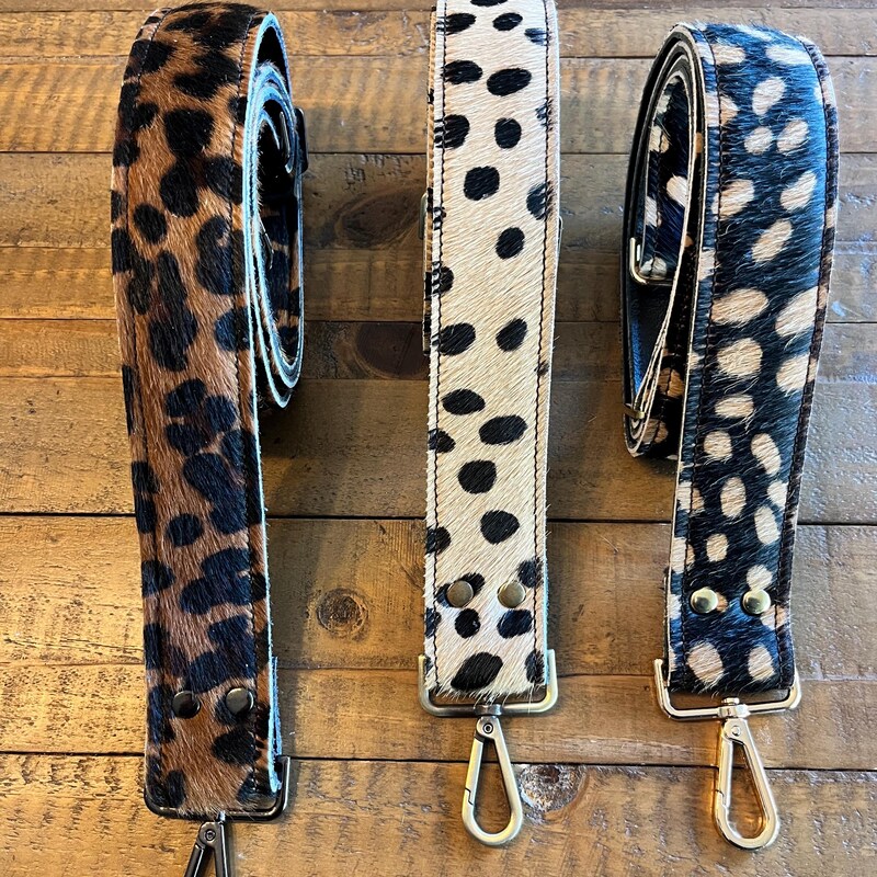 Cow Print Satchel w/ Guitar Strap main image 1