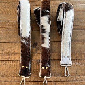 Tri-Color Cowhide Adjustable Strap: Leather Purse, Camera, or Guitar