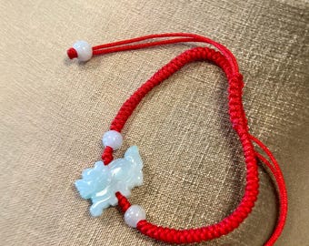 Jade Zodiac Feng Shui adjustable Bracelet, protection , FengShui Jewelry