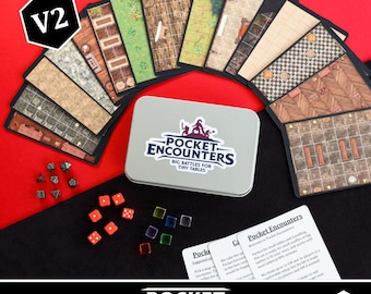 Pocket Encounters: Big Battles for Tiny Tables - Pocket Sized and Travel-Friendly Tabletop RPG Accessory and GM Kit