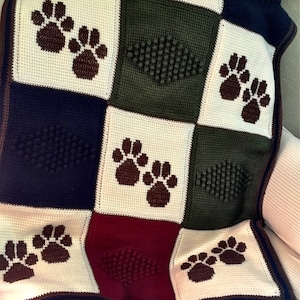Paw Print Baby Blanket, Paw Blanket, Dog, Puppy Blanket, Puppy Baby Blanket, Puppy, Baby Blanket, Paw Print