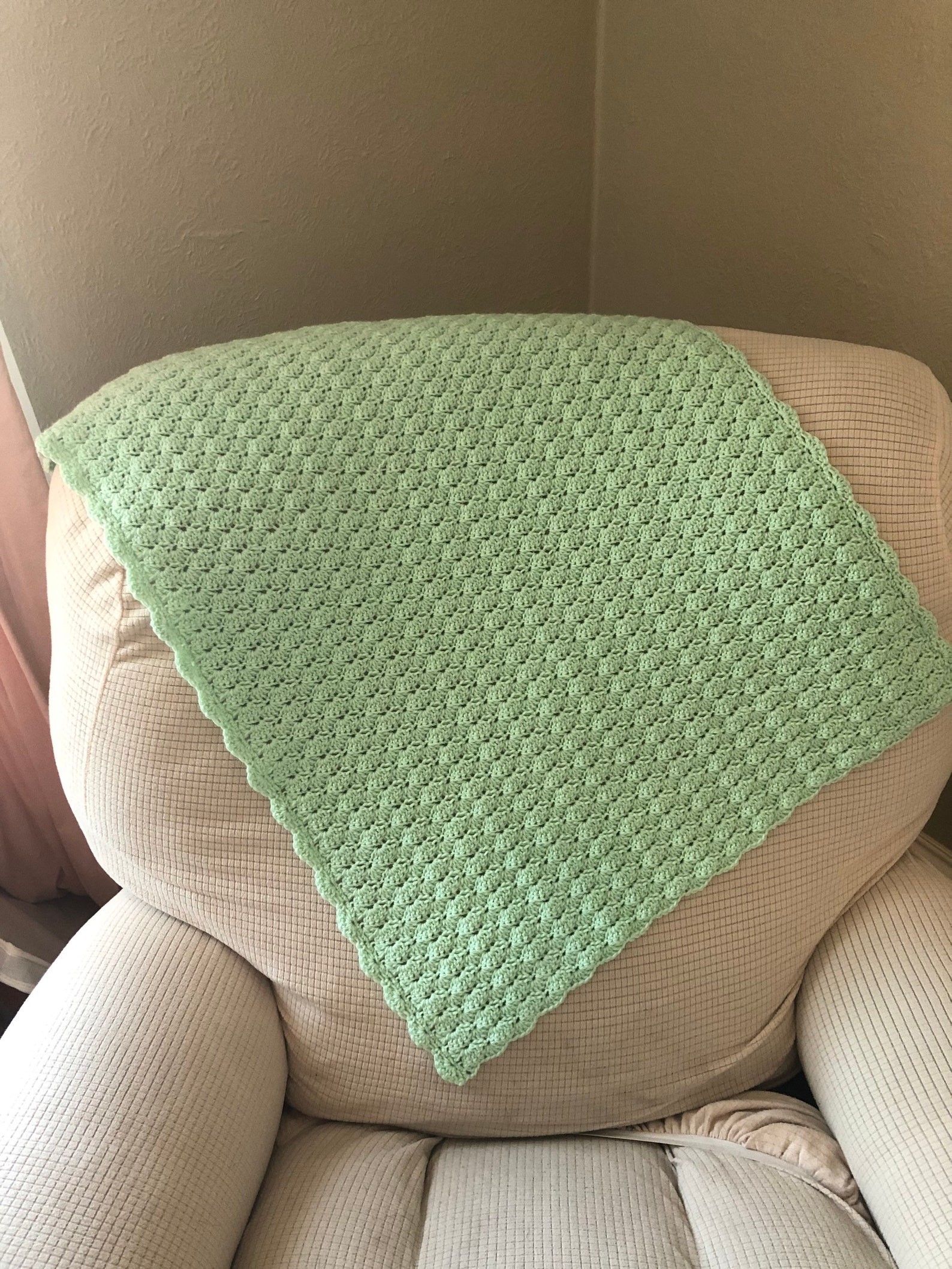Baby Blanket Green Baby Blanket Baby Blanket Etsy Denmark