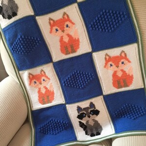 Fox Baby Blanket, Raccoon Baby Blanket, Woodland Animals Baby Blanket, Fox Blanket, Raccoon Blanket, Fox, Raccoon, Baby Blanket