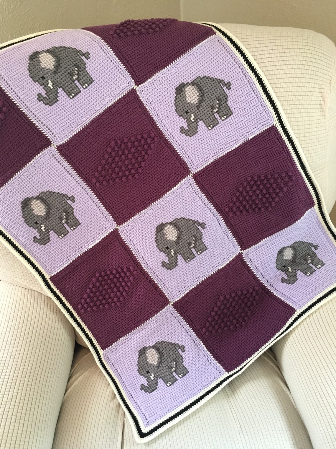 Elephant Baby Blanket, Elephant Blanket, Elephant, Baby Blanket Etsy